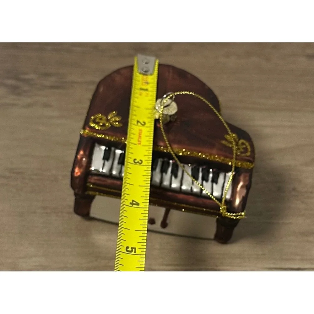 Old World Christmas Glass Blown‎ Grand Piano Ornament Musical Holiday Decor
